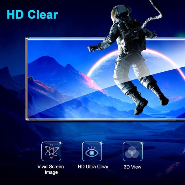 Detalle de Samcorn 3-Pack Galaxy Note 20 Ultra Screen Protector (9H Tempered Glass) with Ultrasonic Fingerprint Support