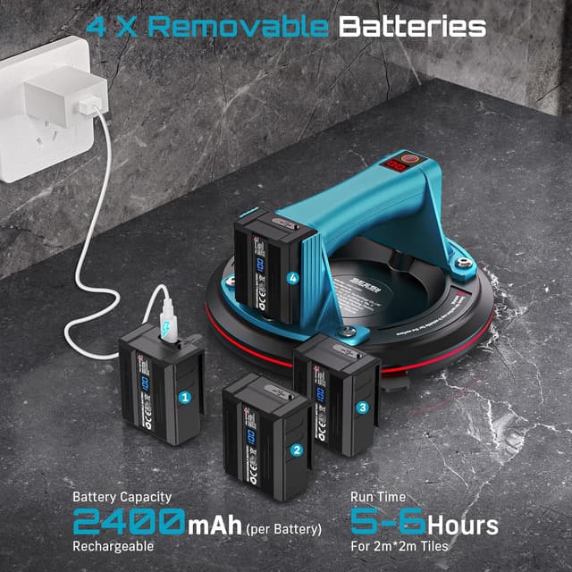 Thumbnail 3 de Seesii Akku Saugheber 270 kg Fliesenheber