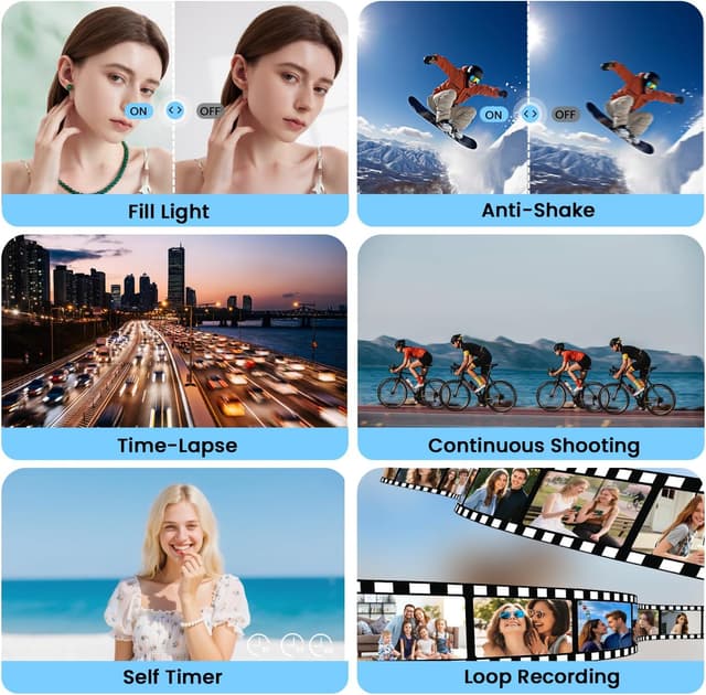 Thumbnail 5 de Digital Camera 72MP 4K vlogging camera with 18x zoom