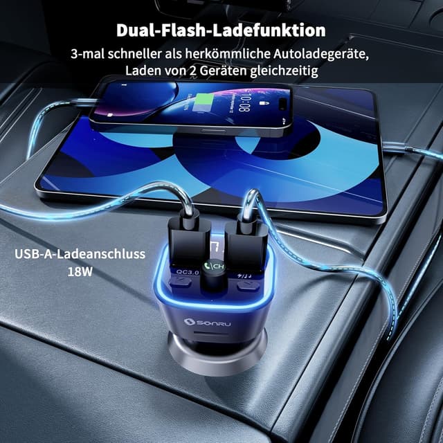 Detalle 2 de SONRU FM Transmitter Bluetooth 5.3 36W