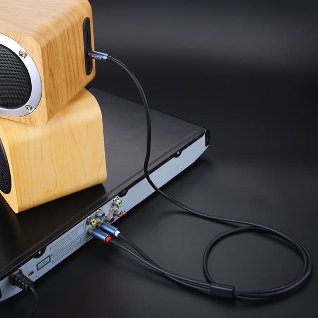 Detalle 1 de MillSO 3.5mm to 2x RCA audio cable 10m