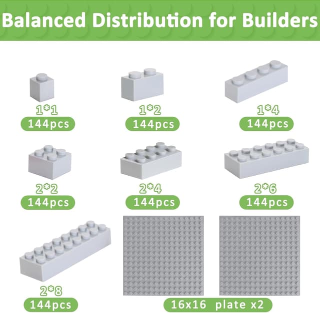 Detalle 2 de Cabeeskii Classic Bausteine Set 1008 teilig