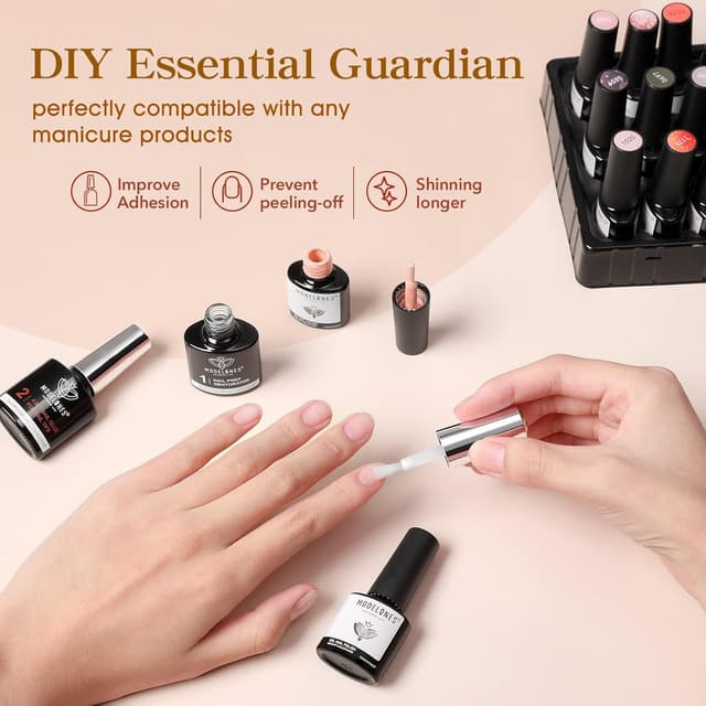 Thumbnail 6 de modelones Nagelkleber 6-in-1 Nail Glue Gel & Primer für Gelnägel (2 x 10 ml) – UV/LED für Nail Tips, Press-on & mehr