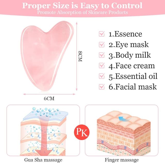 Thumbnail 2 de URAQT Jade Gua Sha tavola massaggiante per viso 💆♀