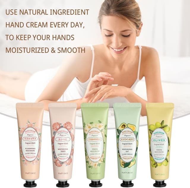 Detalle 2 de LOPHE Mini Crèmes pour les Mains (5 pcs) : crèmes hydratantes et réparatrices pour mains sèches