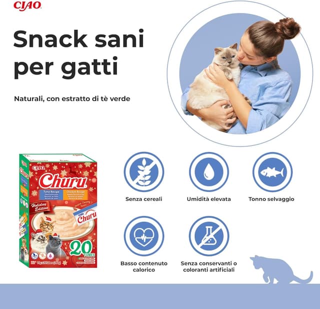 Detalle 2 de INABA Churu Snack gatti cremoso 20 stick