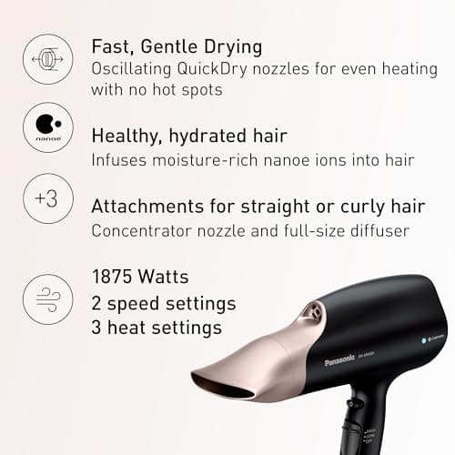 Detalle 2 de Panasonic EH-ANA6HN Nanoe Salon Hair Dryer 3-speed