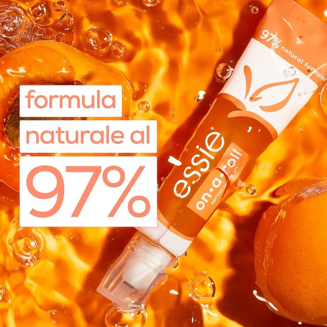 Detalle de Essie Olio Unghie On-A-Roll Apricot 260 (13,5 ml) con olio di albicocca per cuticole morbide