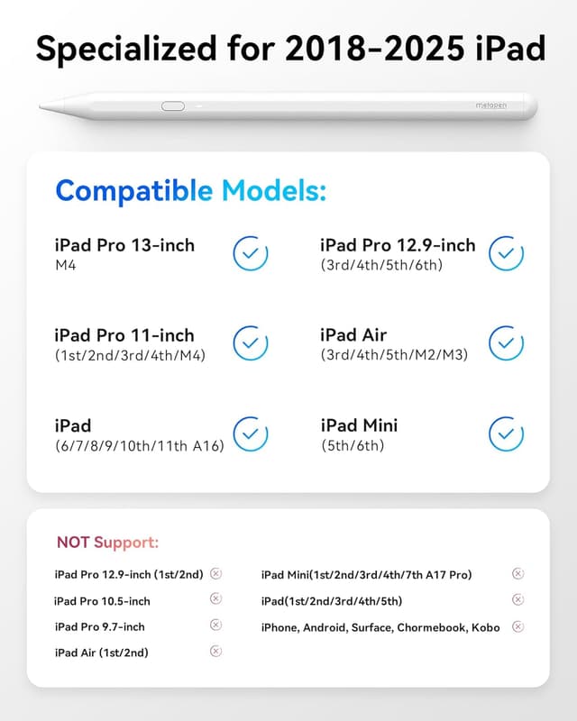 Thumbnail 3 de metapen A11 Stylus for iPad 10h Battery