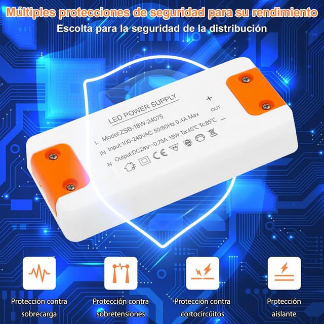 Thumbnail 3 de Transformador 24V LED 18W