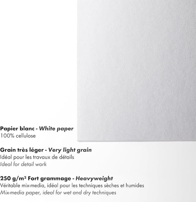 Thumbnail 2 de PaintON Bonded Block Clairefontaine A4 40 Hojas Papel para Dibujo 🎨