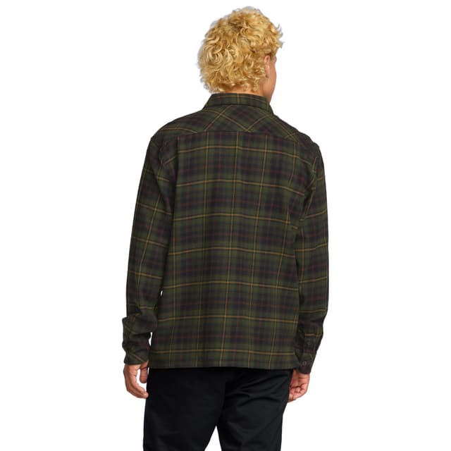 Detalle 2 de Billabong Offshore: camisa de franela de hombre 100% algodón con bolsillos dobles