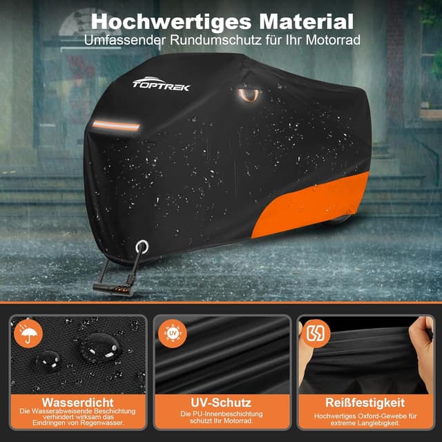 Thumbnail 3 de toptrek Motorrad Abdeckplane XXL 265x105x125 cm