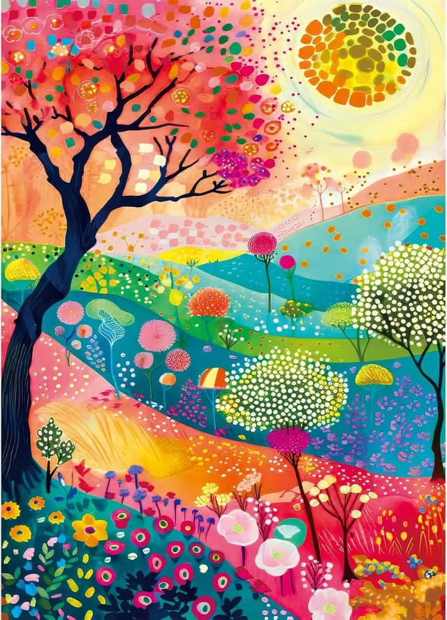 Detalle de HUADADA Autumn Landscape 1000-piece jigsaw puzzle 🧩