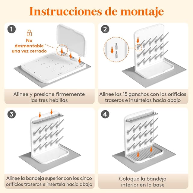 Thumbnail 6 de Lifewit Escurridor Grande para Biberones 27,9×15,8×33 cm
