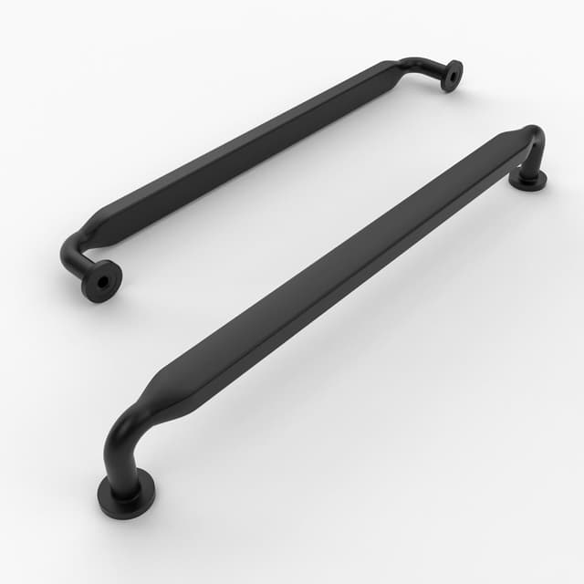 Detalle 2 de Amerdeco set da 10 maniglie per mobili nere con interasse fori 192 mm (UK0071)