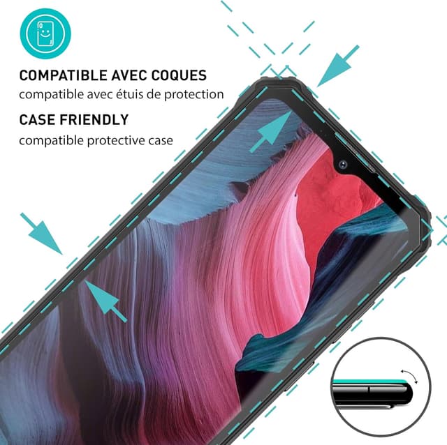 Detalle de smartect Verre Trempé 9H anti-rayures (3 pièces) pour Oukitel WP23 / WP23 Pro