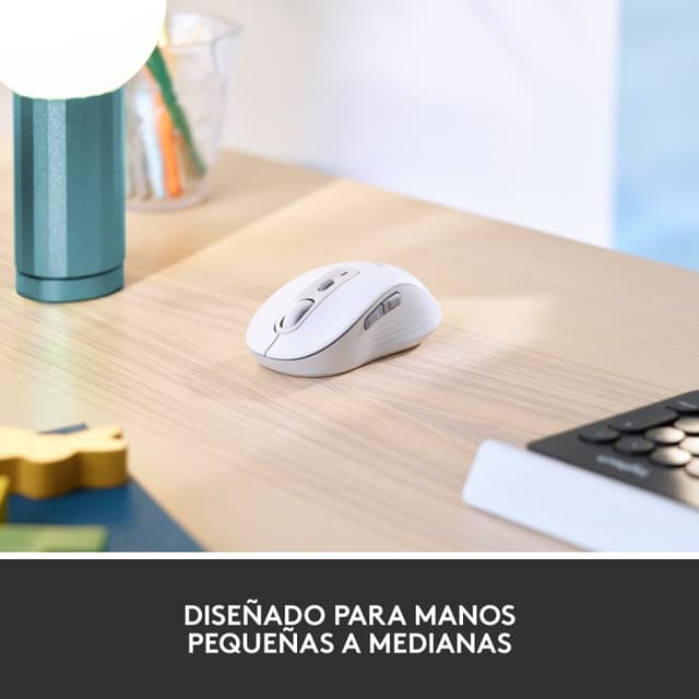 Detalle 2 de Logitech Signature M650 Ratón inalámbrico 2000 DPI blanco 🖱