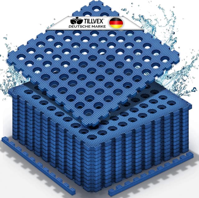 Imagen de tillvex 12 tappetini protettivi per piscina 51x51 cm en OfertitasTOP