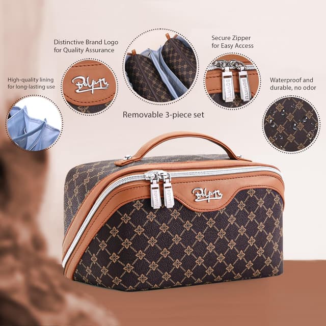 Detalle 2 de BOYATU Travel Makeup Bag 3-piece set