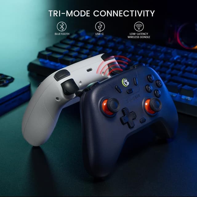 Detalle de GameSir Nova Lite Wireless Controller (T4 Nova Lite) – Tri-Mode Funk + Hall-Effekt Trigger & DualVibration für PC, Switch, iOS/Android