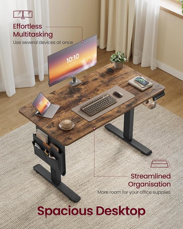 Detalle de VASAGLE electric standing desk 72-120 cm