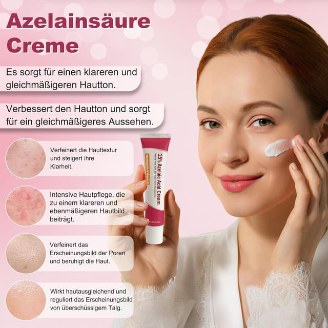 Detalle de Azelainsäure Creme 20 g mit 15 % Azelainsäure – für weniger Hautunreinheiten und ein gepflegtes Hautgefühl