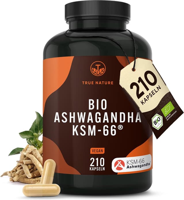 Detalle de TRUE NATURE Bio Ashwagandha KSM-66 600 mg