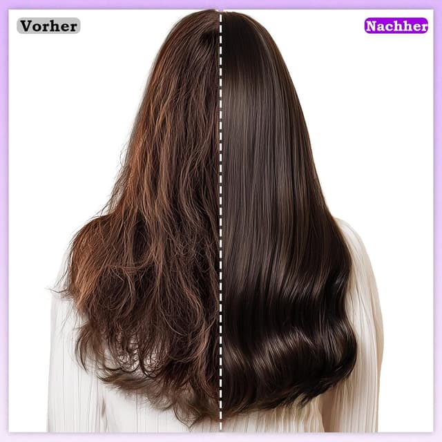 Detalle de Haarbürste ohne Ziepen – Wildschweinborsten Extensions-Bürste mit Aufhängeloch, lila