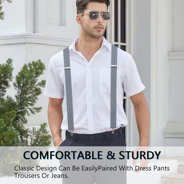 Detalle 1 de Generische Hosenträger Herren Extra Stark 35 mm