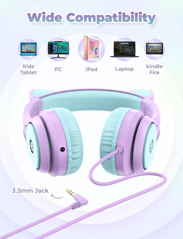 Thumbnail 5 de iClever Kinder Kopfhörer 85 dBA