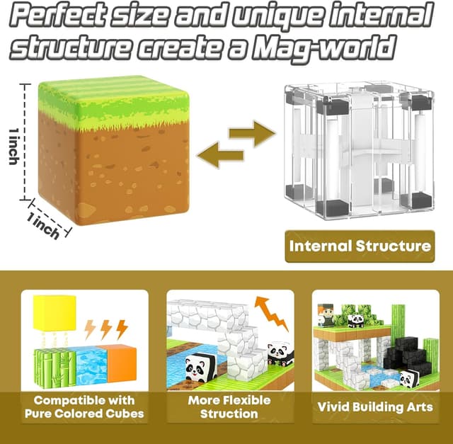 Detalle 2 de Magnet World Panda Edition 70-piece STEM