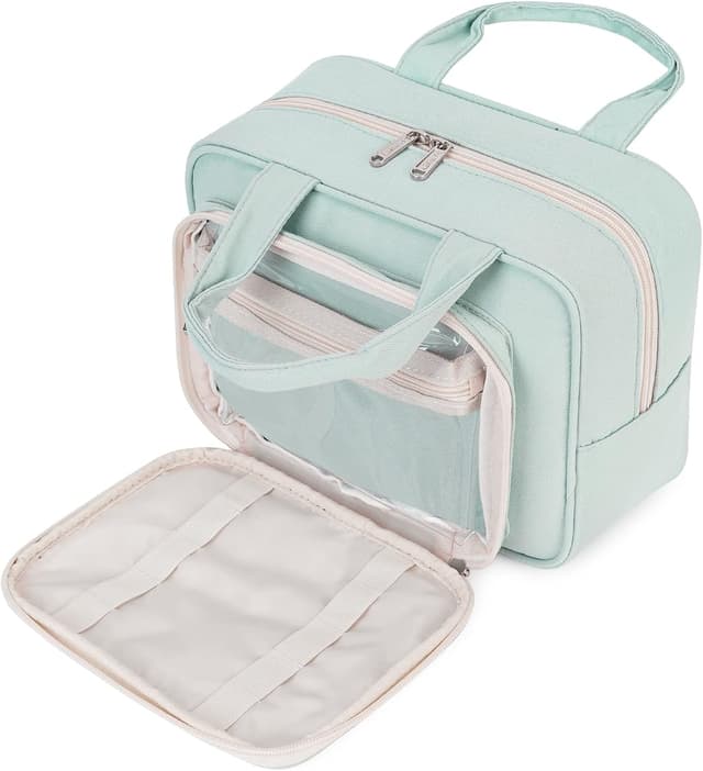 Detalle de Narwey Full Size Toiletry Bag Mint Green