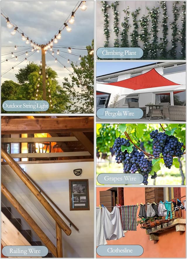 Thumbnail 6 de 2 mm Edelstahlseil 50 m Kit mit Spannschloss