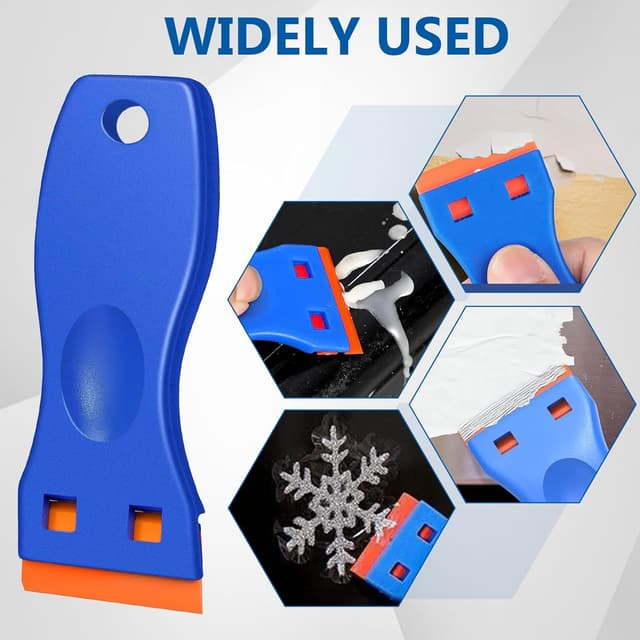 Thumbnail 4 de 2Pcs Plastic Scraper 100 blades — scraper kit