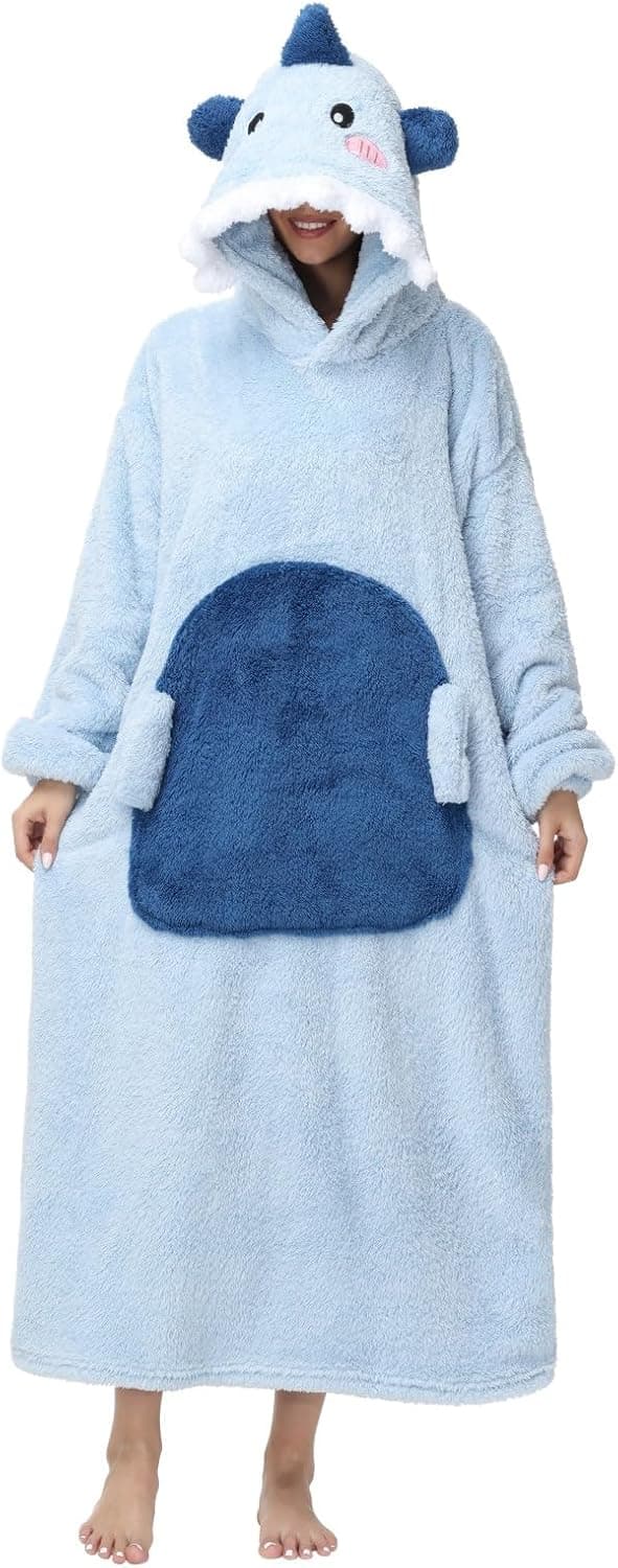 Thumbnail 6 de Kuscheldecke mit Ärmeln und Kapuze für Winter