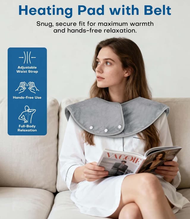 Thumbnail 4 de Termoforo Elettrico 60×100 cm riscaldante per spalle e cervicale