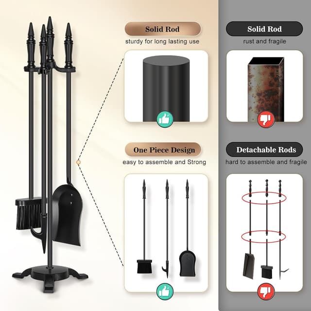 Thumbnail 1 de FEED GARDEN Fireplace Tools Set 31 Inch