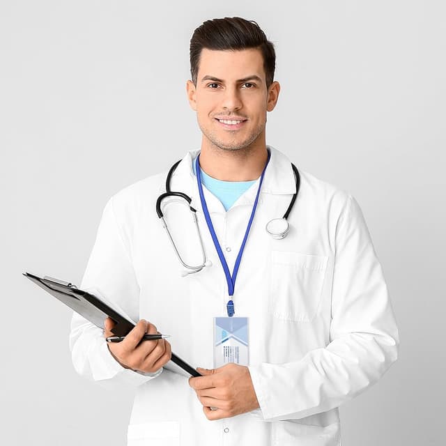 Thumbnail 5 de Vicloon ID Badge Holder 5Pcs Blanco