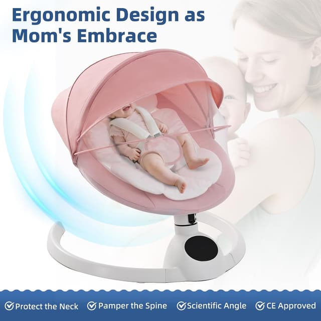 Thumbnail 5 de Electric Baby Swing Chair Bluetooth bouncer 5-speed