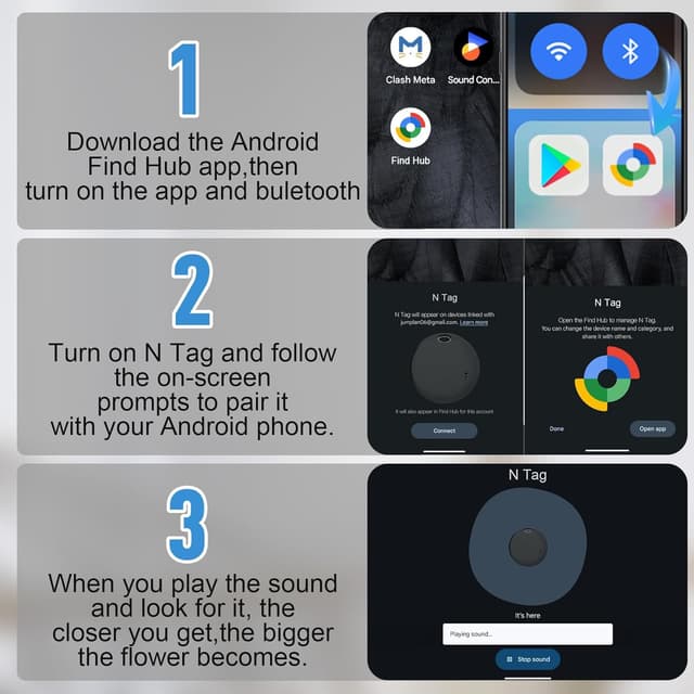 Detalle 1 de Air Tracker Android Smart Tracker 2 pezzi