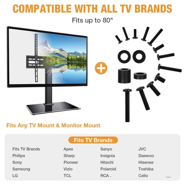 Thumbnail 6 de Flintronic Vis de Support TV 68 pièces pour 80"