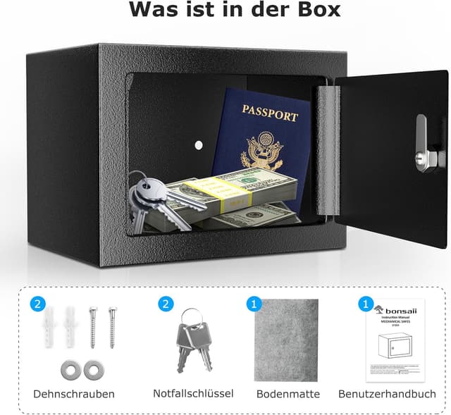 Thumbnail 5 de Bonsaii Tresor mit Schlüssel 6,6 L