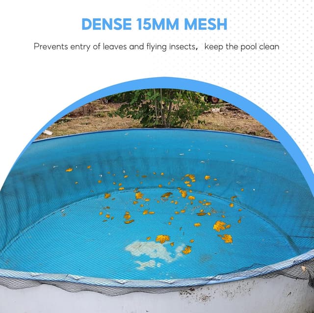 Detalle 2 de 4mx10m Teichnetz feinmaschig (15 mm x 15 mm) – robustes Vogel- & Laubschutznetz aus UV-beständigem HDPE