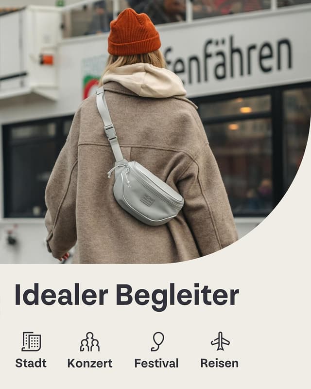 Thumbnail 6 de JOHNNY URBAN Ben Bauchtasche für Damen & Herren – wasserabweisende Hip Bag für Alltag, Festival & Sport