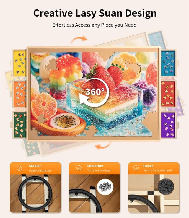 Thumbnail 3 de JOIN&JOY 1500 Piece Puzzle Board Pro 34" x 25