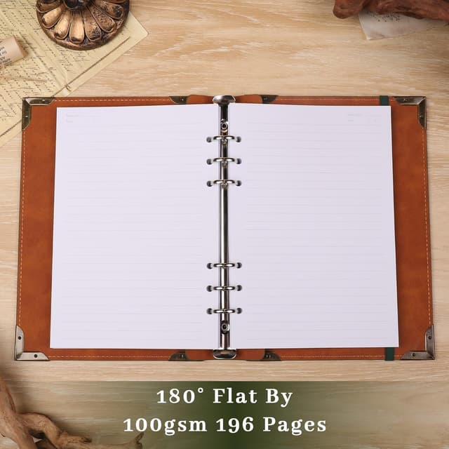 Detalle 2 de TIEFOSSI A5-Ringbuch mit 7-mm Linien