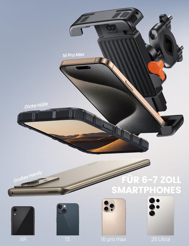 Thumbnail 4 de Lamicall Handyhalterung Fahrrad Lenker