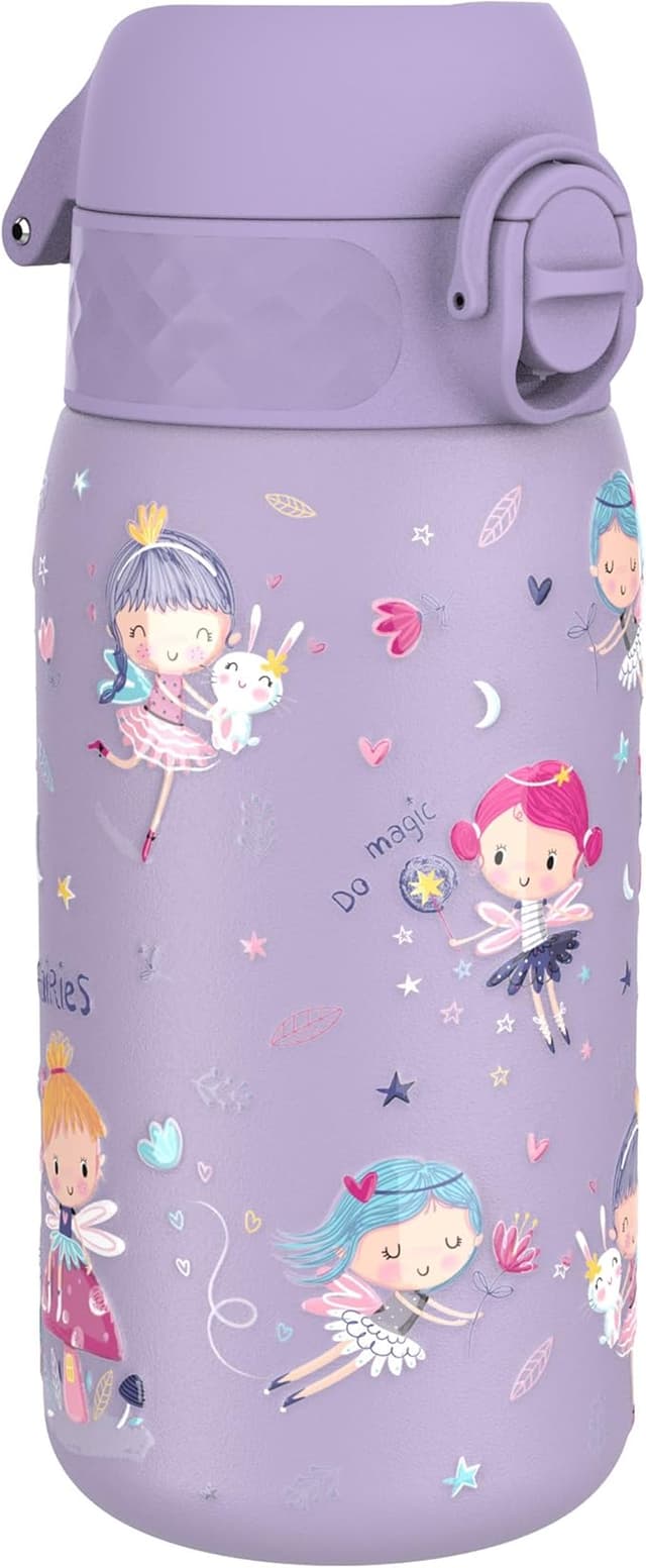 Imagen de ion8 Botella de Agua Inox para Niños 400ml 🧚♀️ Sin Aislamiento en OfertitasTOP