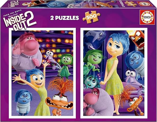 Detalle de Educa Puzzles Inside Out 2x500 Piezas 🧩 Diversión para mayores de 14 años